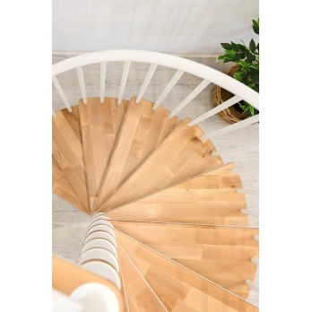 Spiralne montažne stepenice Switch 160 bijelo / hrast