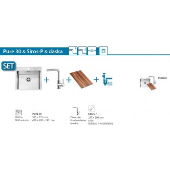 SET Alveus  Pure 30 sudoper + Siros-P slavina + Daska