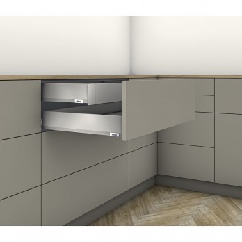 BLUM MERIVOBOX SET visina M, BLUMOTION B, 40kg, ND 500, svilenobijela