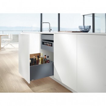 BLUM LEGRABOX pure SET visina F, BLUMOTION S, 70kg, ND 500mm, orion siva