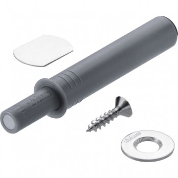 BLUM TIP-ON za vrata 956.1004 kratka verzija s magnetom, platinasto siva