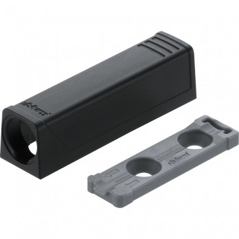 BLUM TIP-ON ravna adapter pločica kratka verzija 956.1201, karbon crna