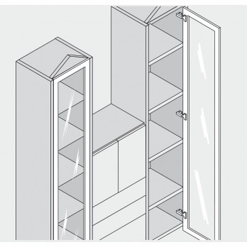 BLUM CLIP top mini spojnica 94°, ravna, s oprugom, vijci