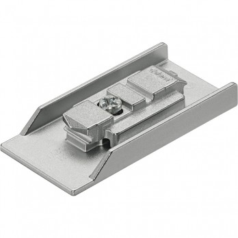 BLUM CLIP CRISTALLO montažna pločica za ljepljenje, cink poniklani, razmak 0 mm