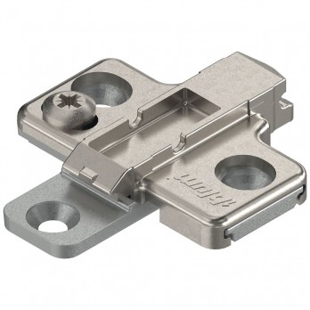 BLUM CLIP podložna pločica, cink, euro vijak, razmak 0 mm