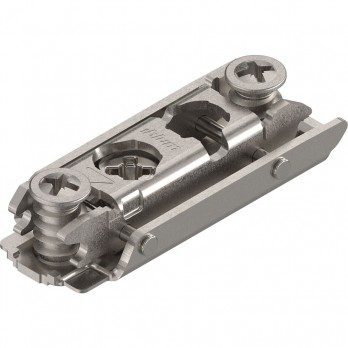 BLUM CLIP ekscentar podložna pločica ravna, čelik, euro vijak, razmak 0 mm