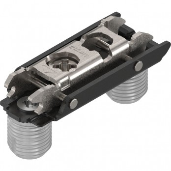 BLUM CLIP ONYX ekscentar podložna pločica ravna, čelik, utiskivanje, razmak 0 mm