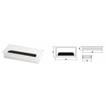 Metalna uvodnica za kablove 80x160 crna