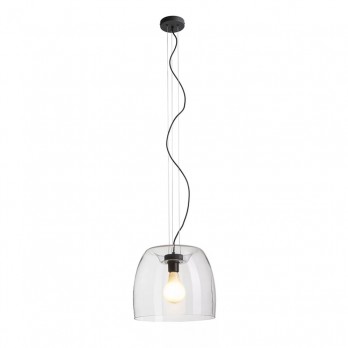 Rendl Light ORLANDO 35 viseća svjetiljka prozirno staklo/crna 230V LED E27 24W