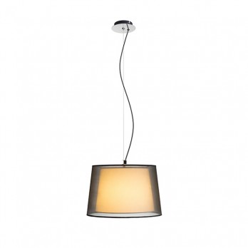 Rendl Light ESPLANADE viseća svjetiljka transparentna crna/bijela krom 230V LED E27 15W