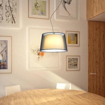 Rendl Light ESPLANADE viseća svjetiljka transparentna crna/bijela krom 230V LED E27 15W