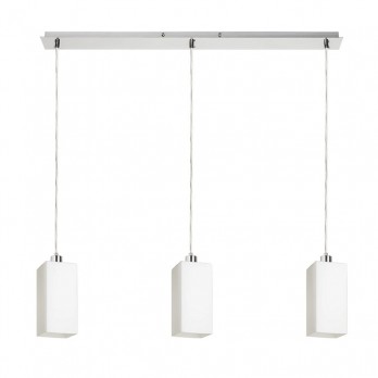 Rendl Light LIZ III 80 viseća opalno staklo/mat nikal 230V LED E27 3x15W