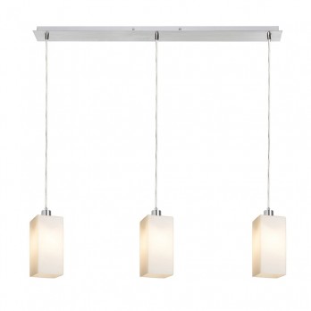 Rendl Light LIZ III 80 viseća svjetiljka opalno staklo/krom 230V LED E27 3x15W