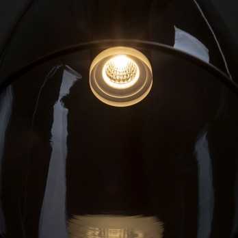 Rendl Light BELLINI M LED viseća svjetiljka crna dimljeno staklo 230V LED 5W 30° 3000K