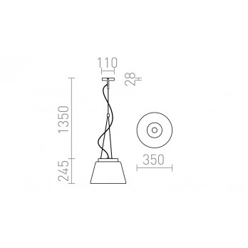 Rendl Light CORONA viseća svjetiljka kromirano staklo 230V LED E27 15W