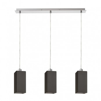 Rendl Light LIZ III 60 viseća svjetiljka crna staklo/mat nikal 230V LED E27 3x15W