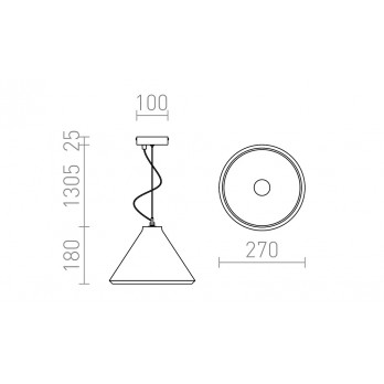 Rendl Light RADICAL viseća svjetiljka beton 230V LED E27 15W