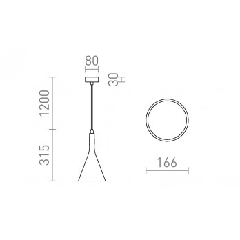 Rendl Light ELLA viseća svjetiljka Gips 230V LED E27 15W
