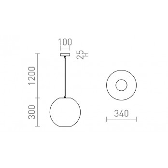 Rendl Light COSIR 34 viseća svjetiljka crna 230V LED E27 15W