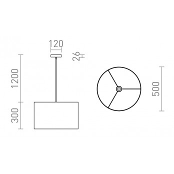 Rendl Light FANCY 50/30 viseća svjetiljka kromirana folija 230V LED E27 15W