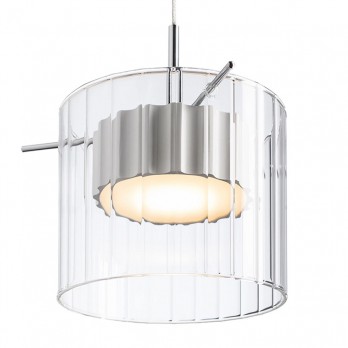 Rendl Light ESTRA I viseća svjetiljka bijela prozirno staklo 230V LED 5W 3000K