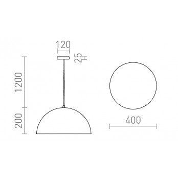 Rendl Light GLADYS 40 viseća svjetiljka crna/zlatna 230V LED E27 30W