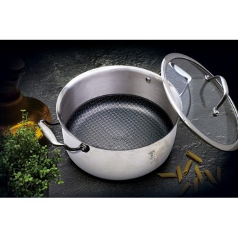 Berlinger Haus Hexagon 28x12 (3D inox matrica) non-stick lonac s poklopcem