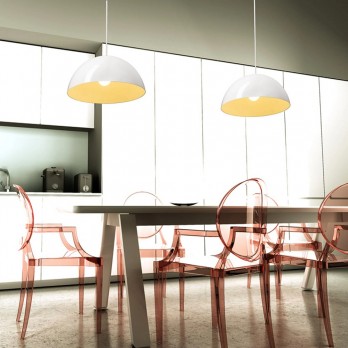 Rendl light MONROE 40 viseća svjetiljka sjajno bijela/bijela 230V LED E27 30W