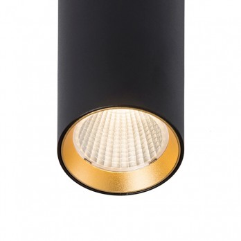 Rendl Light MAVRO viseća svjetiljka crna/zlatna 230V LED 12W 38° 3000K