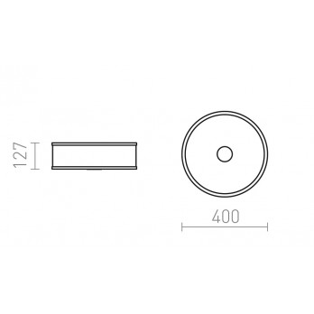 Rendl Light CASSABLANCA LED 40 stropna svjetiljka krom 230V LED 35W 3000K