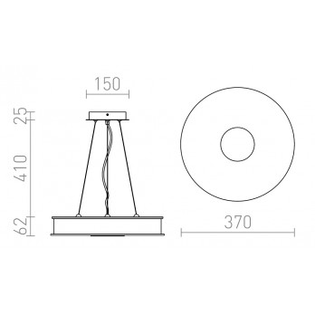 Rendl Light ASTERI viseća svjetiljka saten staklo/krom 230V 2GX13 40W