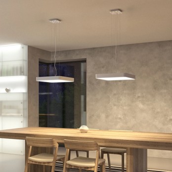 Rendl Light MENSA SQ 48 viseća svjetiljka bijela 230V LED 56W 3000K