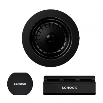 Schock 400053PUR metalni dijelovi Cristadur sudopera u mat crnom dizajnu