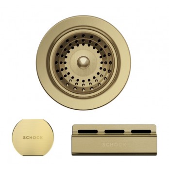 Schock 400094WGO metalni dijelovi Cristalite sudopera u zlatnom dizajnu
