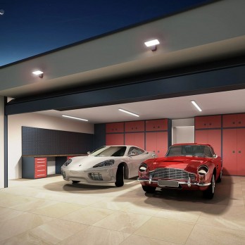 Rendl Light TRIDENT PRO 150 tijelo siva mat akril 230V LED 60W IP65 4000K