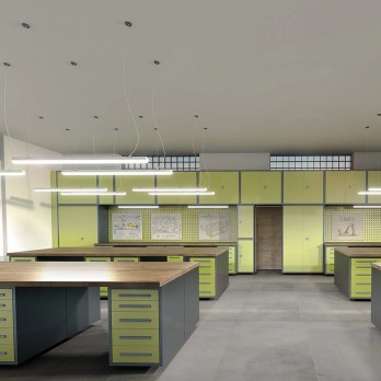 Rendl Light TRIDENT PRO 150 tijelo siva mat akril 230V LED 60W IP65 4000K