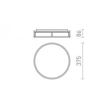 Rendl Light GRANDE LED 35 stropna svjetiljka opal staklo/krom 230V LED 24W IP44 3000K