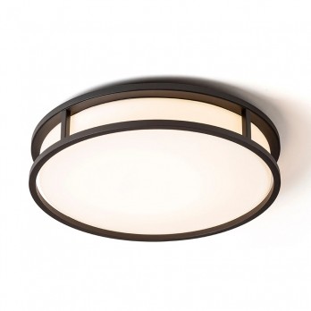 Rendl Light GRANDE LED 35 stropna svjetiljka opal staklo/crna 230V LED 24W IP44 3000K