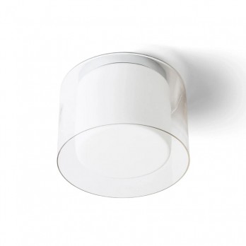 Rendl Light VENICE 23 stropna svjetiljka prozirno staklo/opalno staklo/krom 230V LED E27 11W IP44