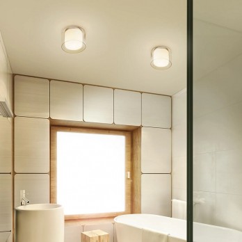 Rendl Light VENICE 23 stropna svjetiljka prozirno staklo/opalno staklo/krom 230V LED E27 11W IP44