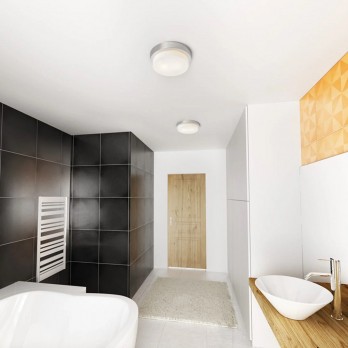 Rendl Light GORRA stropna svjetiljka mat nikal 230V LED E14 2x6W IP44