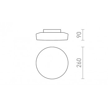 Rendl Light ZARA LED 26 stropna svjetiljka opal staklo/krom 230V LED 12W IP44 3000K