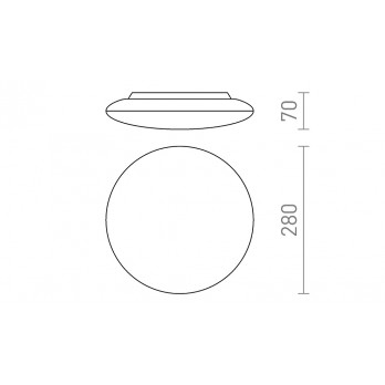 Rendl Light SASSARI stropna bijela svjetiljka polikarbonat/plastika 230V LED 24W IP65 3000K
