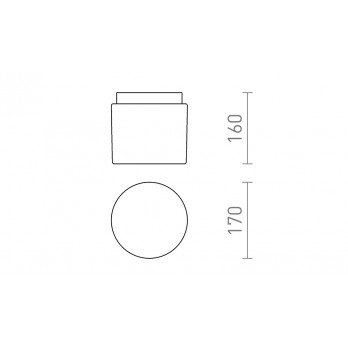 Rendl Light ARANA R 17 stropna svjetiljka opalno staklo/krom 230V LED E27 11W IP44