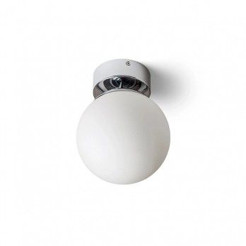 Rendl Light BOLLY 17 stropna svjetiljka opalno staklo/krom 230V LED E27 11W IP44
