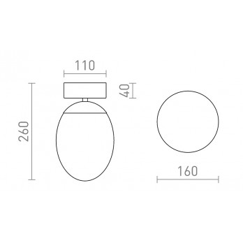 Rendl Light MERINGUE 16 stropna svjetiljka opalno staklo/krom 230V LED E27 15W IP44