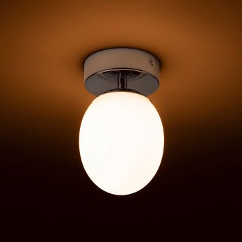 Rendl Light MERINGUE 11 stropna svjetiljka opal staklo/krom 230V LED G9 9W IP44