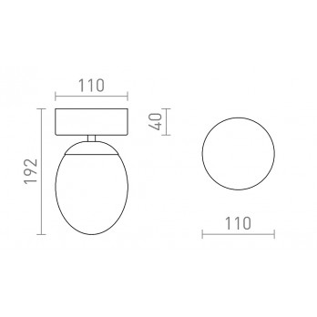 Rendl Light MERINGUE 11 stropna svjetiljka opal staklo/krom 230V LED G9 9W IP44
