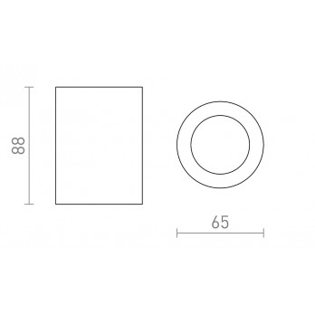 Rendl Light LOLA 88 stropna svjetiljka bijela 230V GU10 15W IP54