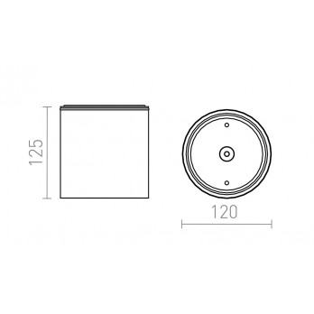 Rendl Light DUNE ES111 stropna svjetiljka crna 230V LED GU10 9W IP65